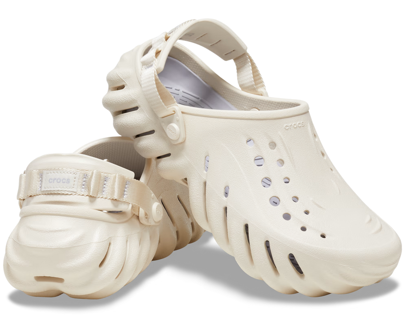 Crocs Echo Clog Stucco Женские Мужские Сабо Крокс Эхо Молочные 39 207937 фото