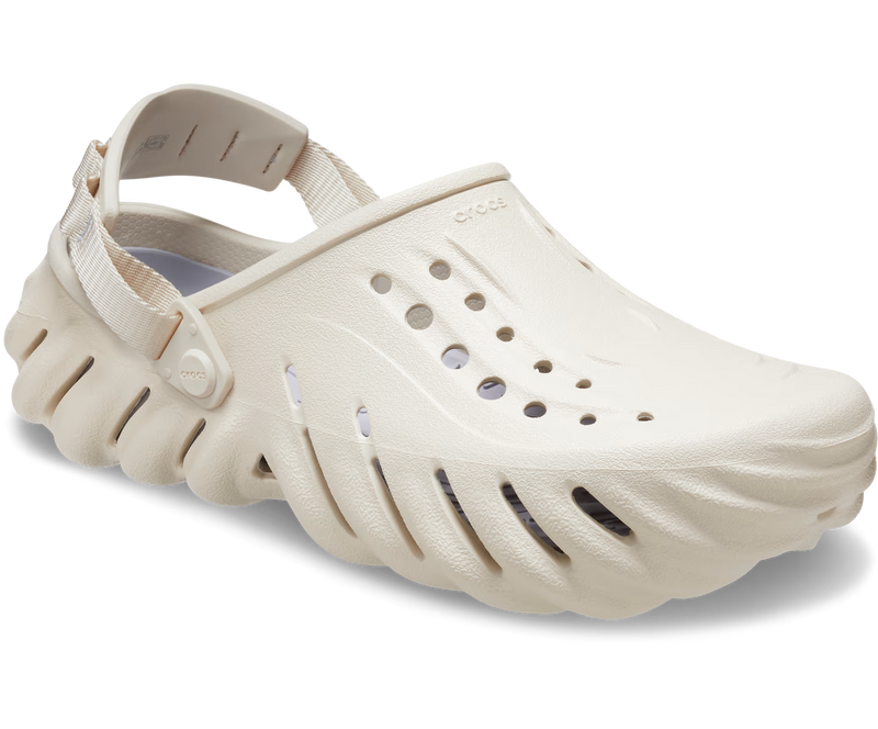 Crocs Echo Clog Stucco Жіночі Чоловічі Сабо Крокс Ехо Молочні 39 207937 фото