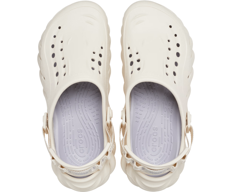 Crocs Echo Clog Stucco Жіночі Чоловічі Сабо Крокс Ехо Молочні 37 207937 фото