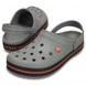 Crocs Crocband Clog Light Grey / Navy Мужские Женские Сабо Крокс Крокбенд 45 11016 фото 5