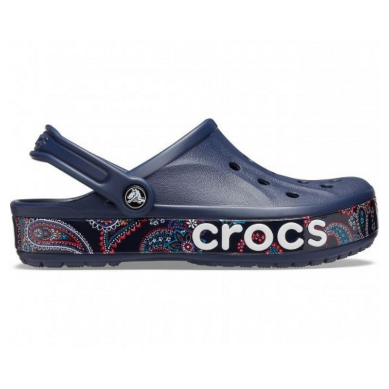 Crocs Bayaband Bandana Print Clog Navy Мужские Женские Сабо Крокс Баябенд 36 206233 фото