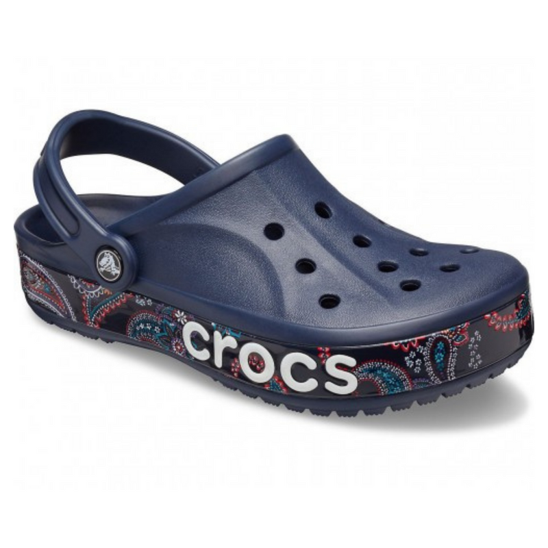 Crocs Bayaband Bandana Print Clog Navy Мужские Женские Сабо Крокс Баябенд 36 206233 фото