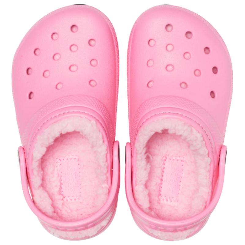 Crocs Kids` Classic Lined Clog Pink Детские утепленные Сабо Крокс Лайнед 26 203506 фото