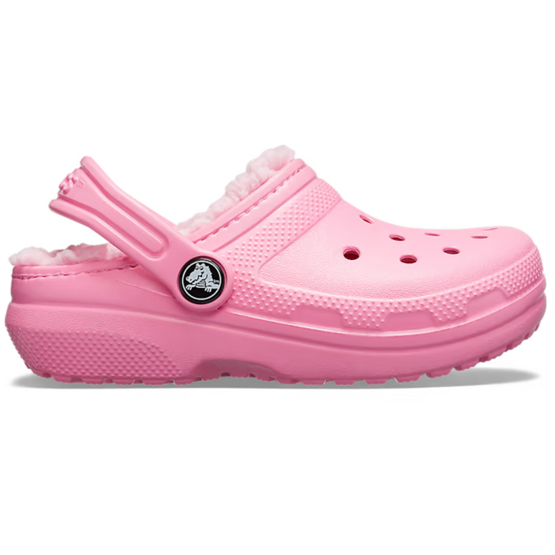 Crocs Kids` Classic Lined Clog Pink Детские утепленные Сабо Крокс Лайнед 26 203506 фото