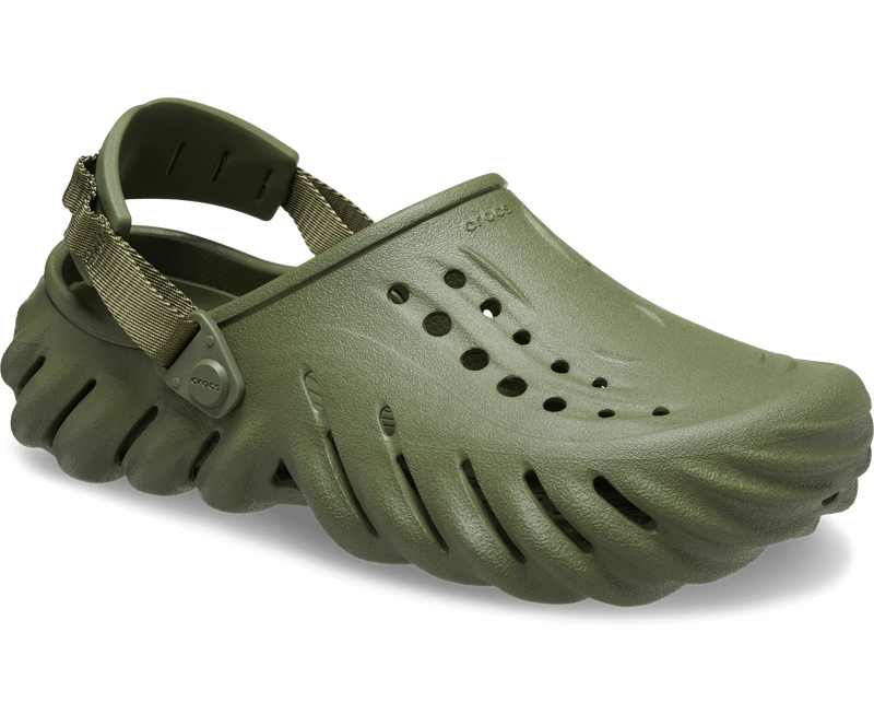 Crocs Echo Clog Army Green Чоловічі Сабо Крокс Ехо Зелений 44 207937 фото