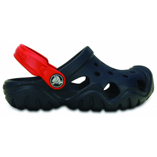 Crocs Kids&rsquo; Swiftwater Clog Navy/Red Дитячі Сабо Крокс Свіфтвотер 24 202607 фото