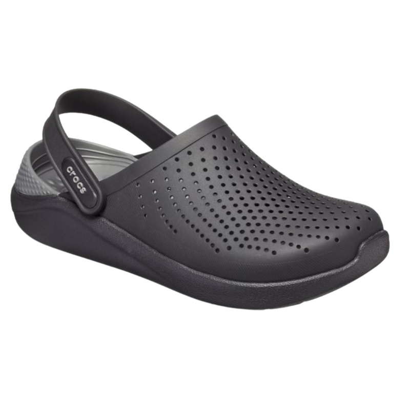 Crocs LiteRide Clog Black/Slate Grey Мужские Женские Сабо Крокс Лайтрайд 44 233-41 фото Crocs LiteRide Clog Black/Slate Grey Мужские Женские Сабо Крокс Лайтрайд 44 233-41 фото