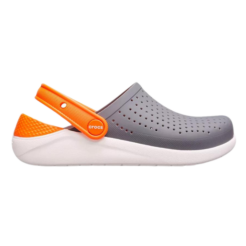 Crocs Kids’ LiteRide Clog Charcoal / White Дитячі Сабо Крокс Лайтрайд Кідс 34 205964 фото Crocs Kids’ LiteRide Clog Charcoal / White Дитячі Сабо Крокс Лайтрайд Кідс 34 205964 фото