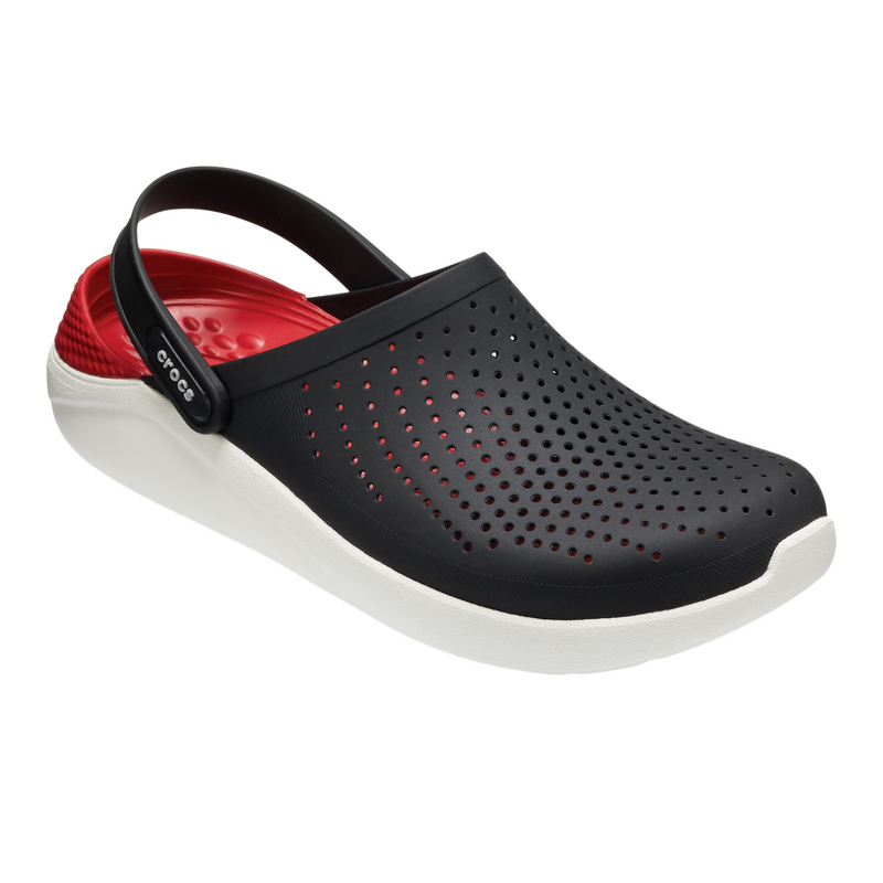Crocs LiteRide Clog Black/White Чоловічі Жіночі Сабо Крокс Лайтрайд 42 18-39 фото