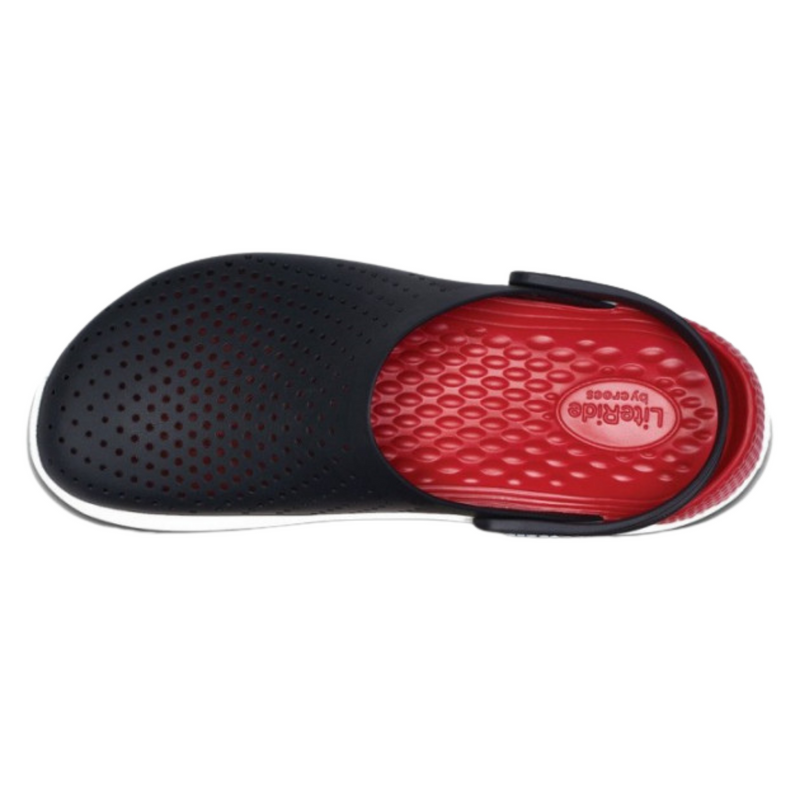 Crocs LiteRide Clog Black/White Чоловічі Жіночі Сабо Крокс Лайтрайд 42 18-39 фото
