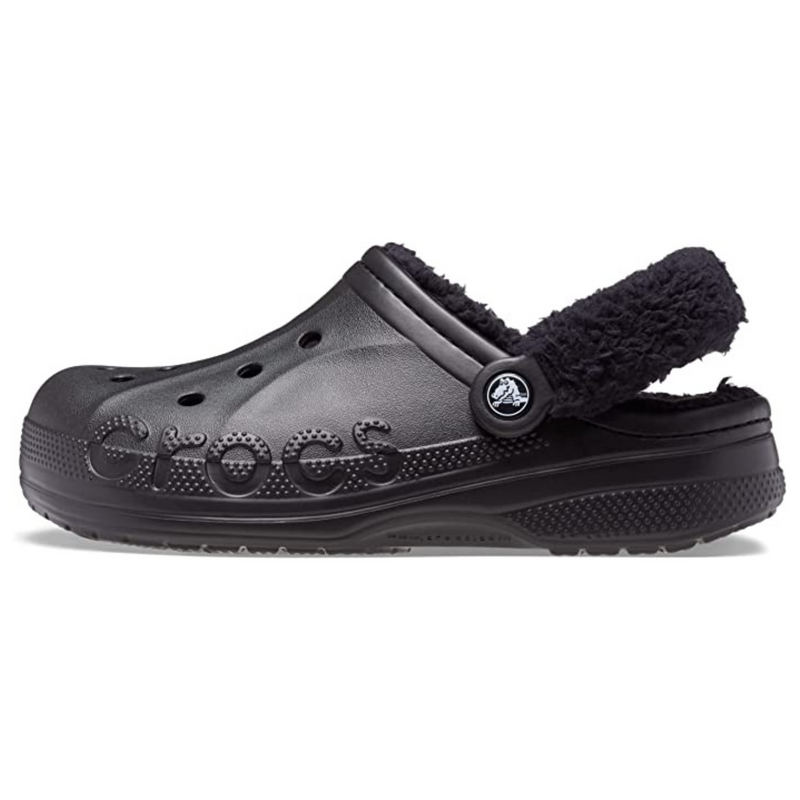 Crocs Baya Lined Fuzz-Strap Clog Black Чоловічі Жіночі Сабо Крокс Бая Фузз-Стреп 40/41 206633 фото