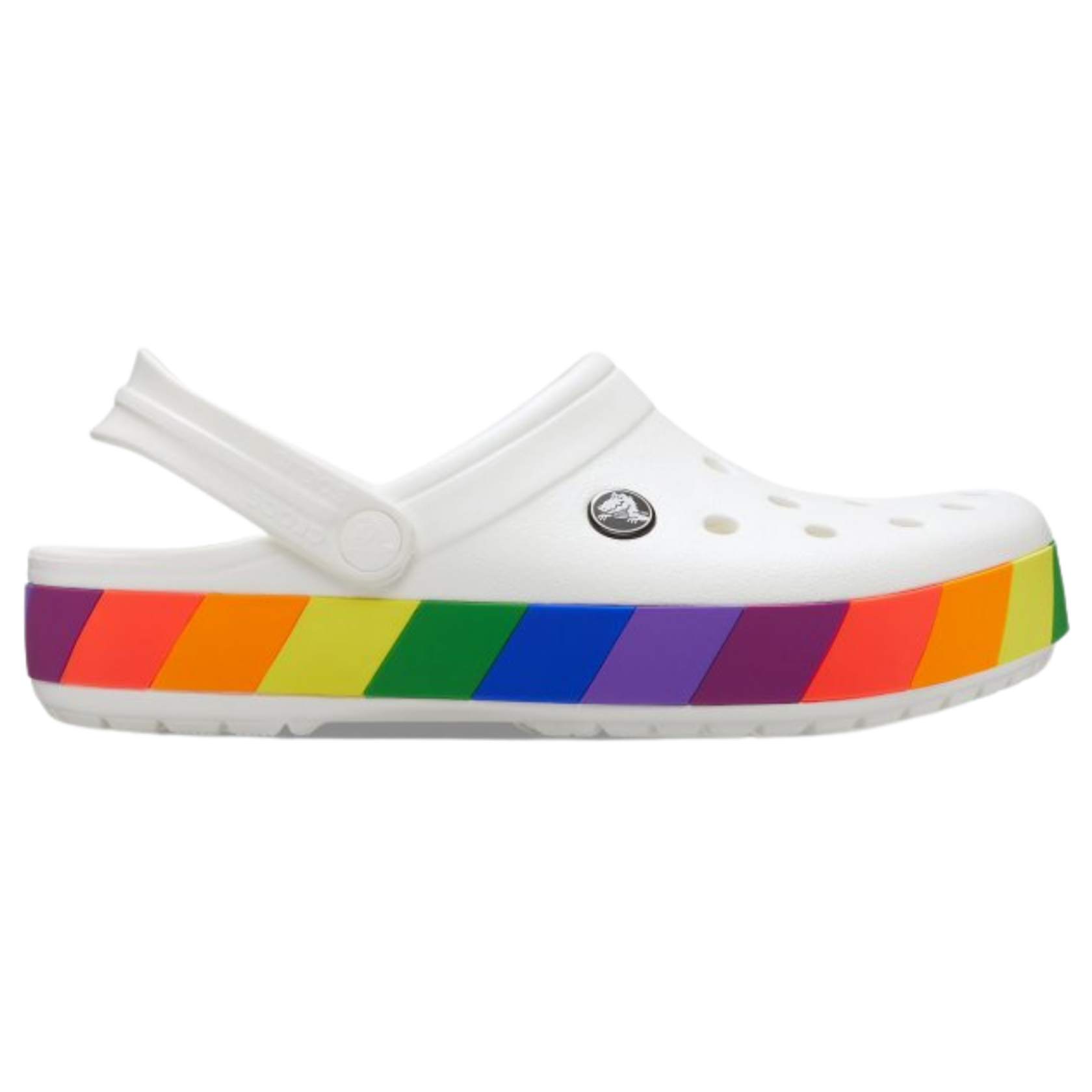 Crocs Crocband Rainbow Block Clog White Женские Сабо Крокс Крокбенд 38 206361 фото