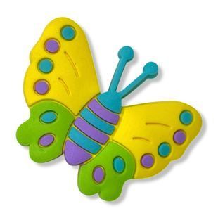 Jibbitz Yellow Butterfly | Джибітс Жовтий метелик 59 фото