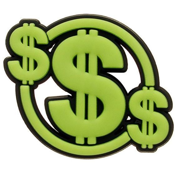 Jibbitz Dollar Sign | Джибітс Знак долара 258 фото Jibbitz Dollar Sign | Джибітс Знак долара 258 фото
