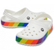 Crocs Crocband Rainbow Block Clog White Женские Сабо Крокс Крокбенд 37 206361 фото 5