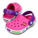 Crocs Kids' Crocband LEGO Fuchsia Детские Сабо Крокс Крокбенд Лего Кидс 34 12080 фото 5