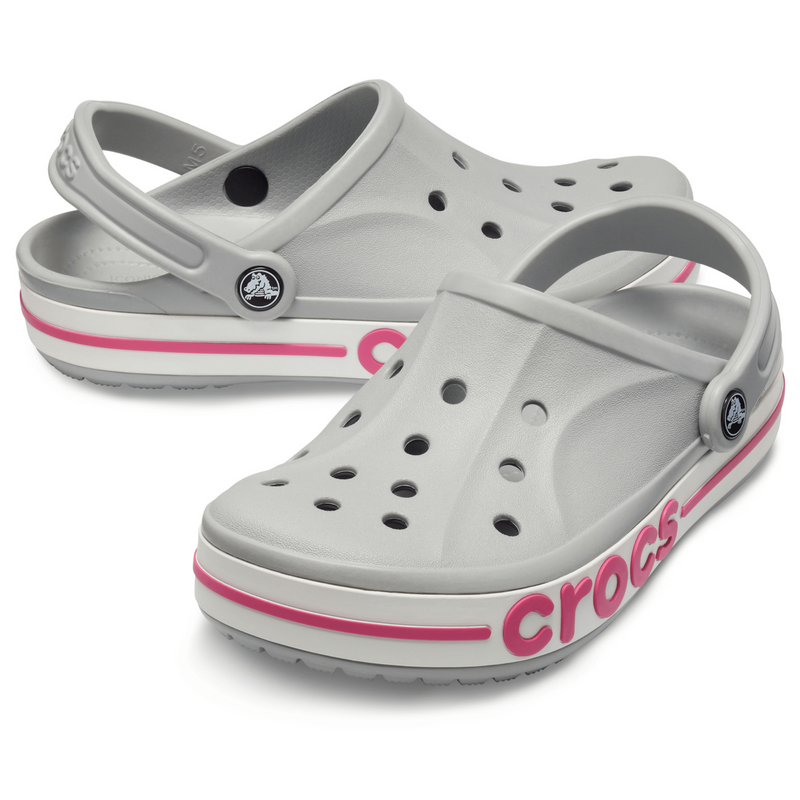 Crocs Bayaband Clog Light Grey/Pink Жіночі Сабо Крокс Баябенд 40/41 205089 фото