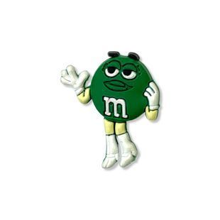 Jibbitz Green M&M | Джибітс Зелений M&M 17 фото