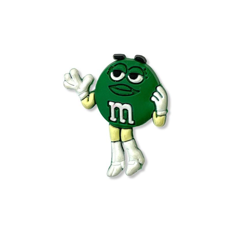 Jibbitz Green M&M | Джибітс Зелений M&M 17 фото Jibbitz Green M&M | Джибітс Зелений M&M 17 фото
