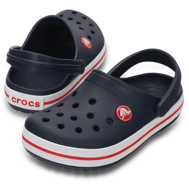 Crocs Kids’ Crocband Clog Navy / Red Дитячі Сабо Крокс Крокбенд Кідс 31-32 204537 фото