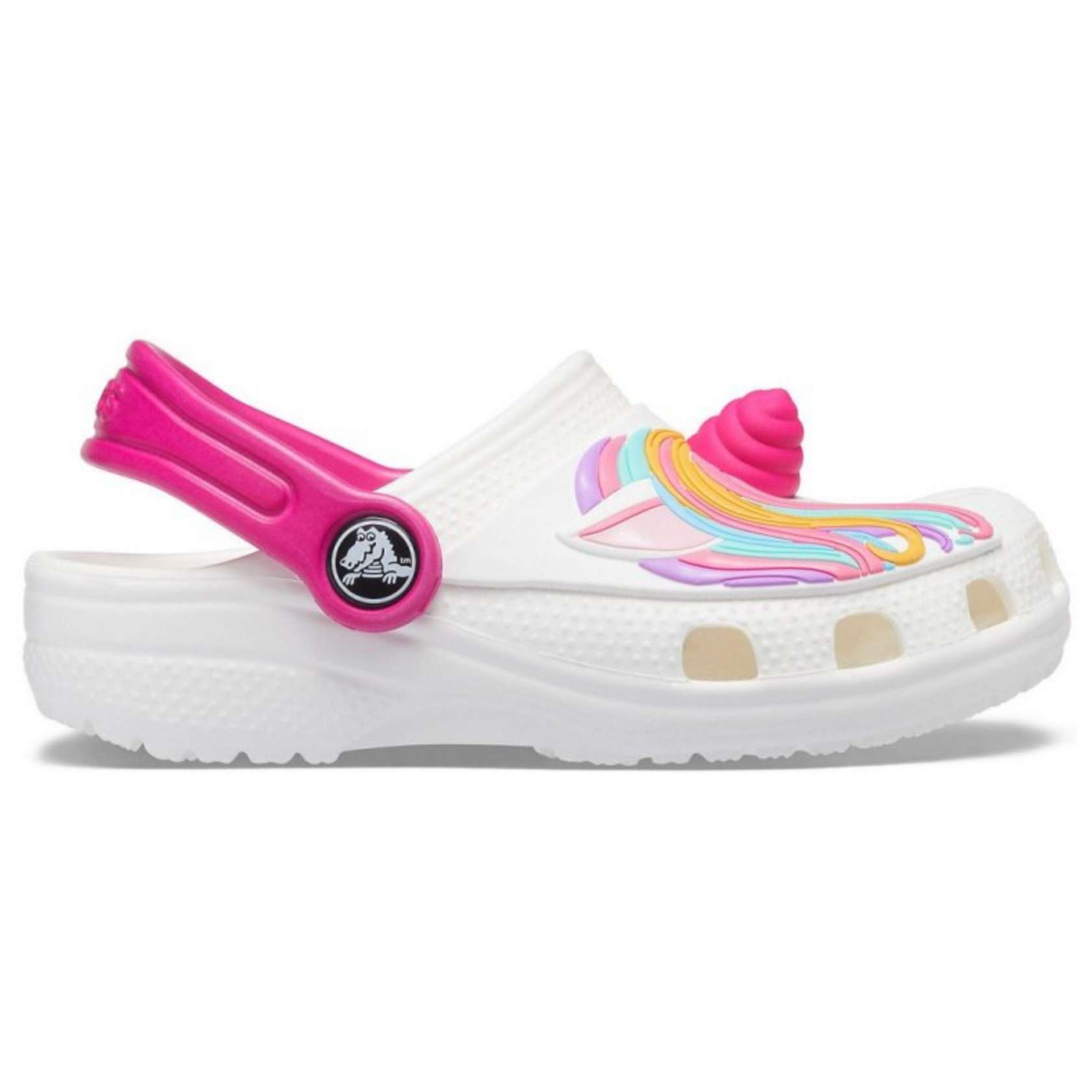 Crocs Kids Fun Lab Classic Clog I AM Unicorn White Детские Сабо Крокс Классик Кидс Фан Лаб 24 207073 фото