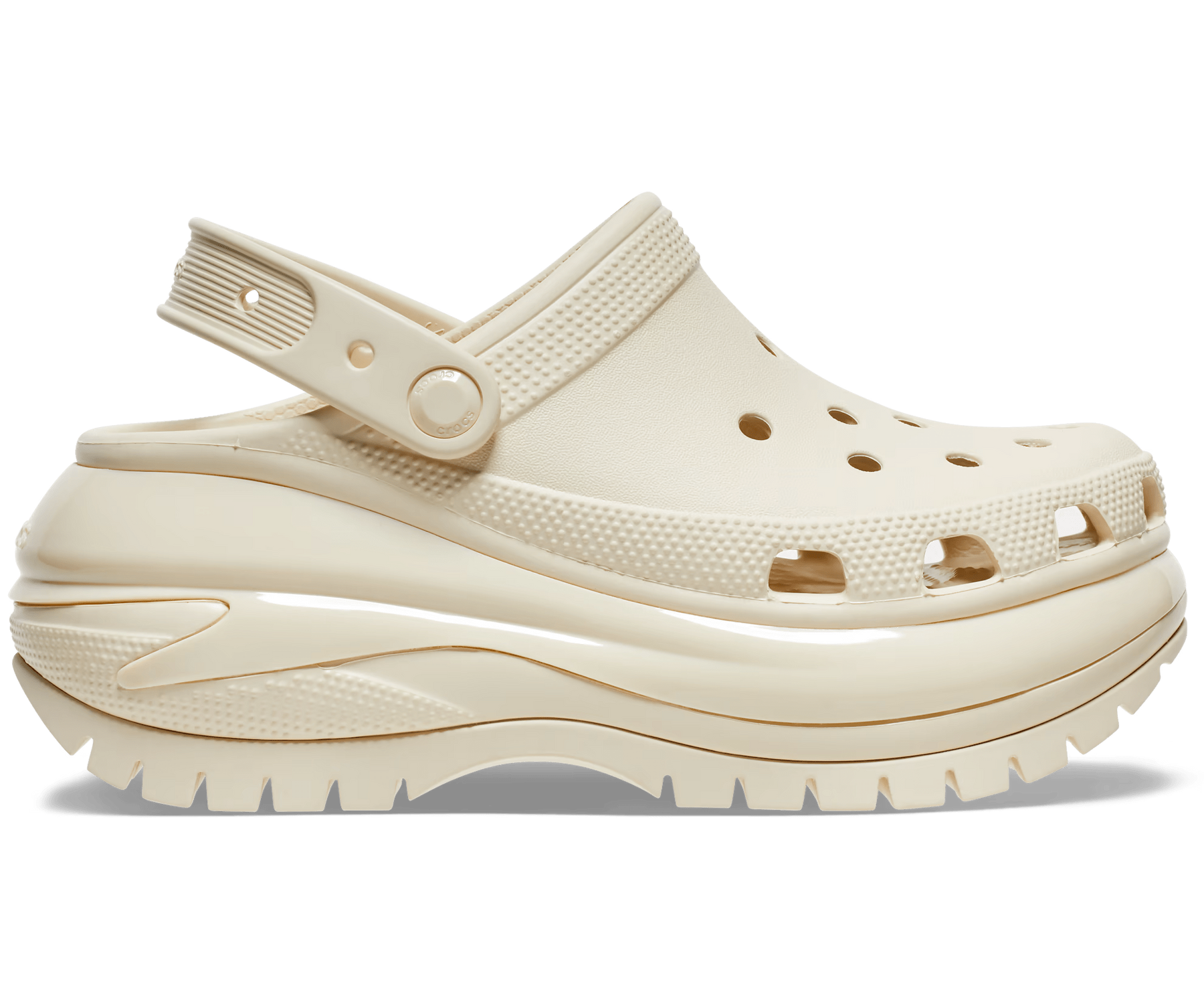 Crocs Mega Crush Clog Bone Женские Крокс Мега Краш Бежевый 38 207988 фото