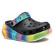 Crocs Classic Crush Spray Dye Clog Black Женские Сабо Крокс Классик Краш 36