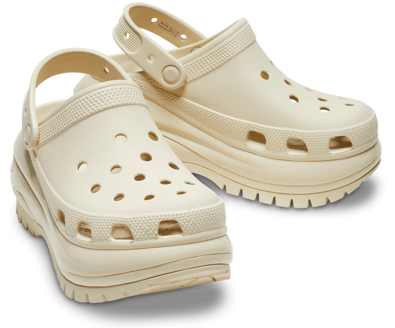 Crocs Mega Crush Clog Bone Женские Крокс Мега Краш Бежевый 38 207988 фото