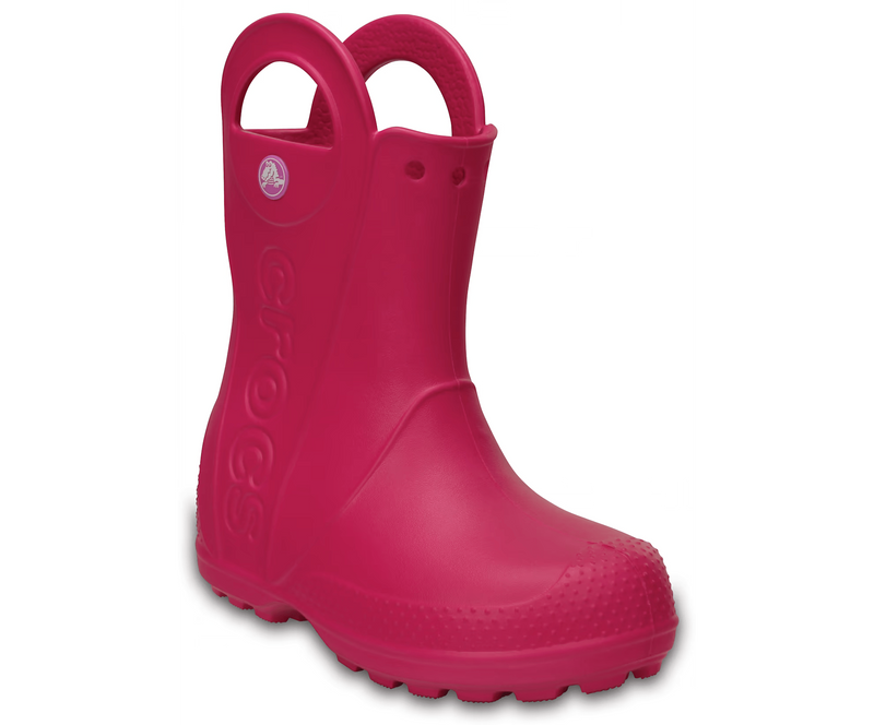 Дитячі Гумові черевики Crocs Kids Handle It Rain Boot Крокс Хендл Ит Рейн Бут Рожеві 29 12803 фото