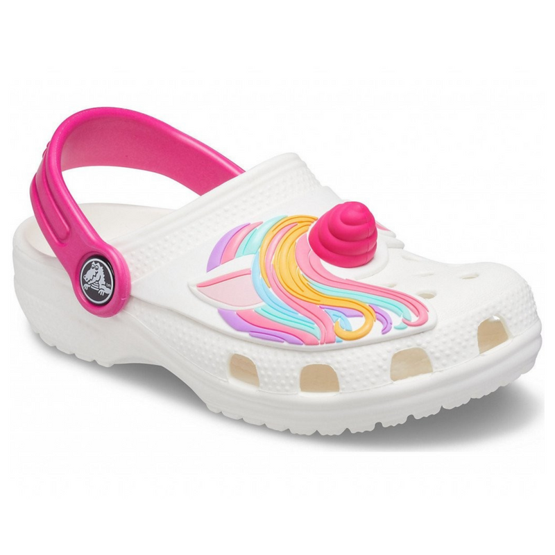 Crocs Kids Fun Lab Classic Clog I AM Unicorn White Дитячі Сабо Крокс Класік Кідс Фан Лаб 29 207073 фото