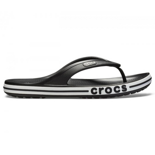 Crocs Bayaband Flip Black / White Чоловічі Жіночі В'єтнамки Крокс Баябенд Фліп 42 205393 фото