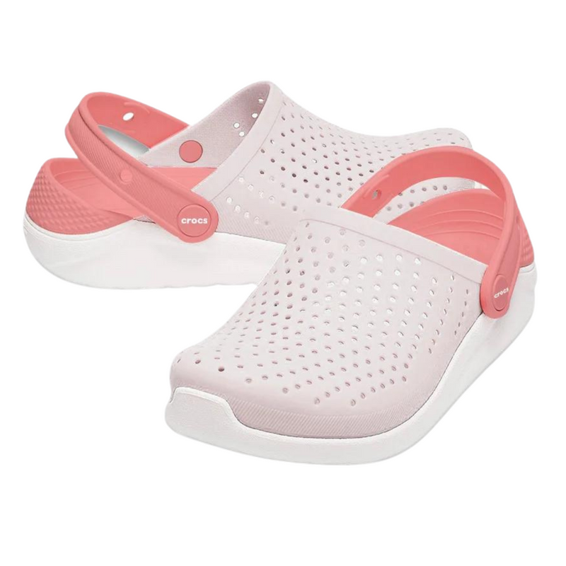 Crocs Kids’ LiteRide Clog Powder / White Дитячі Сабо Крокс Лайтрайд Кідс 29 205964 фото Crocs Kids’ LiteRide Clog Powder / White Дитячі Сабо Крокс Лайтрайд Кідс 29 205964 фото