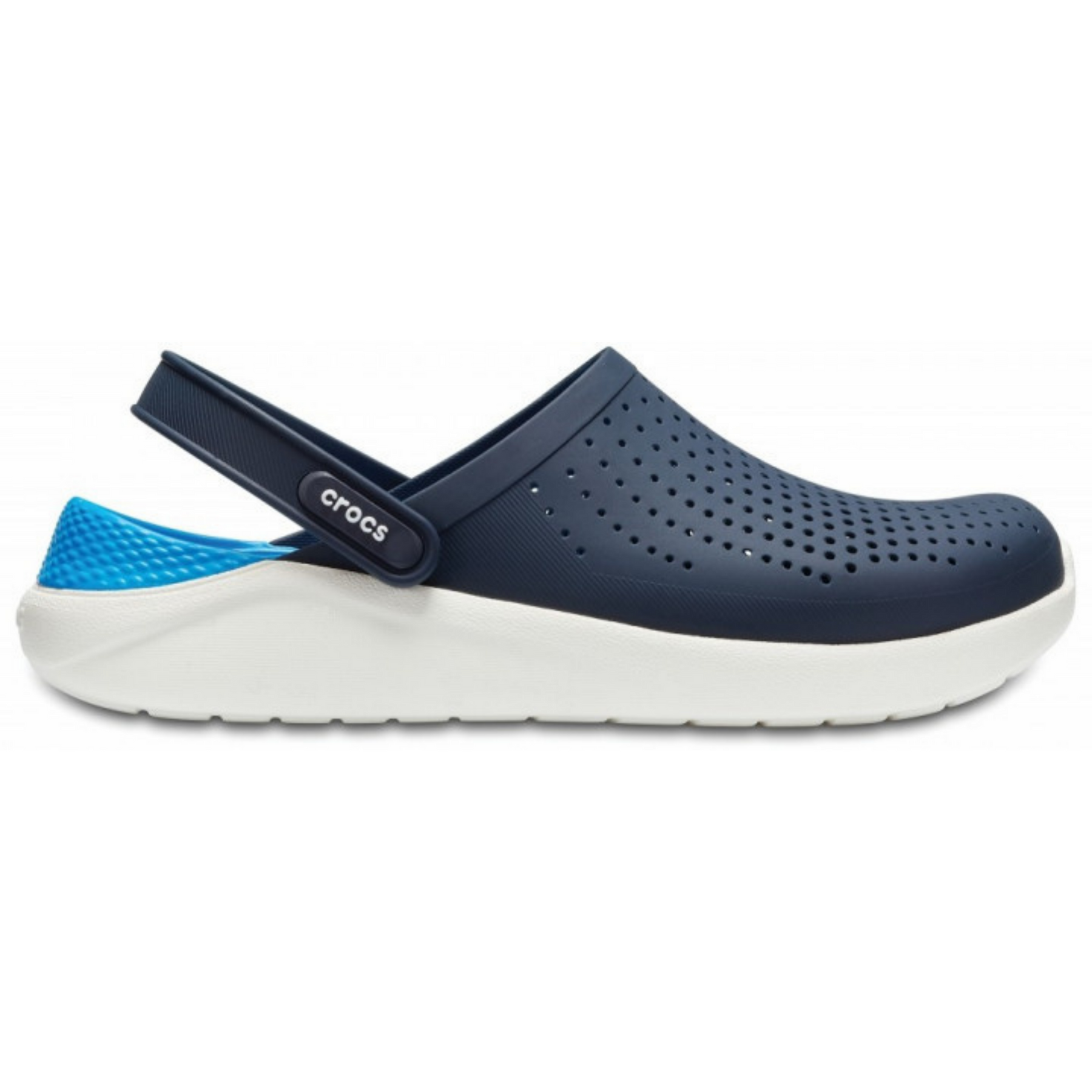 Crocs LiteRide Clog Navy/White Мужские Женские Сабо Крокс Лайтрайд 45 21-42 фото