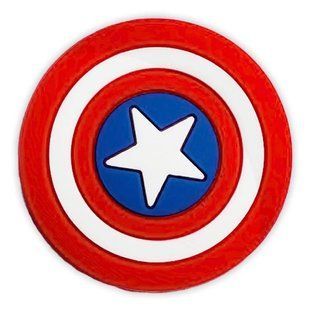 Jibbitz Captain America shield | Джибітс Щит Капітана Америки 185 фото