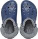 Crocs Baya Lined Fuzz-Strap Clog Navy / Bright Grey Мужские Женские Сабо Крокс Бая Фузз-Стреп 42 206633 фото 3