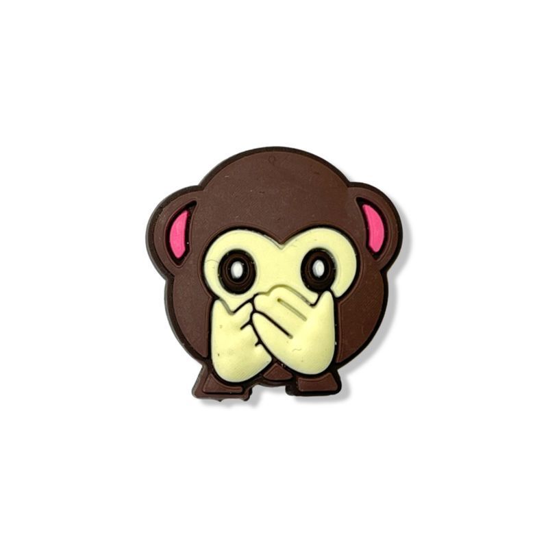 Jibbitz Emoji Monkey | Джибітс Смайлик Мавпочка 84 фото Jibbitz Emoji Monkey | Джибітс Смайлик Мавпочка 84 фото