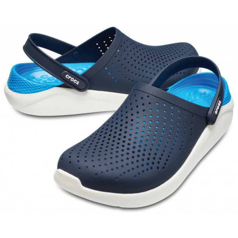 Crocs LiteRide Clog Navy/White Мужские Женские Сабо Крокс Лайтрайд 36 21-34 фото