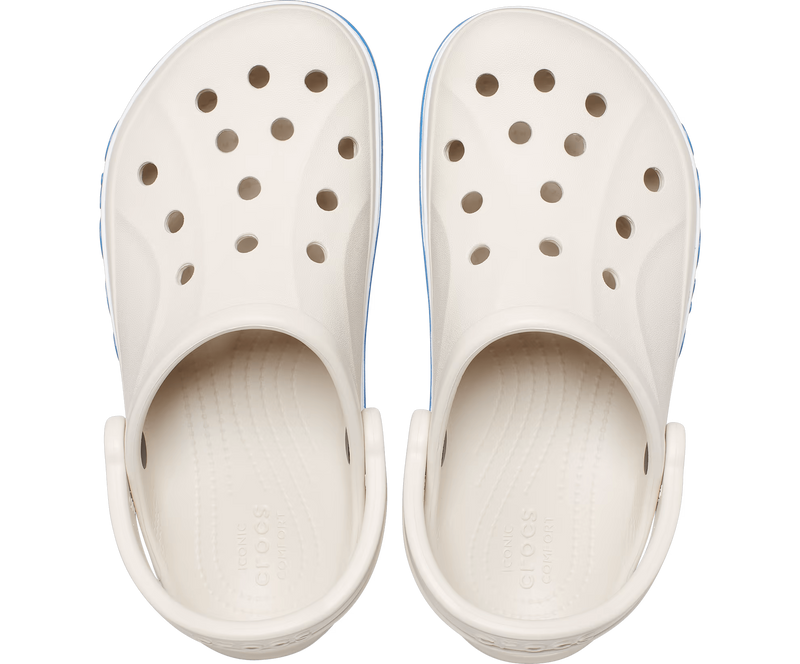 Crocs Bayaband Clog Stucco/Bright Cobalt Женские Сабо Крокс Баябенд Бежевые/Голубые 36 619-34 фото