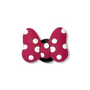 Jibbitz Bow tie pink | Джибітс Рожева метелик-краватка 77 фото