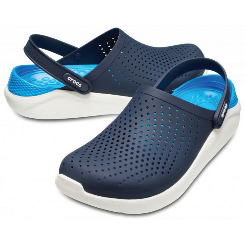 Crocs LiteRide Clog Navy/White Чоловічі Жіночі Сабо Крокс Лайтрайд 42 21-39 фото Crocs LiteRide Clog Navy/White Чоловічі Жіночі Сабо Крокс Лайтрайд 42 21-39 фото