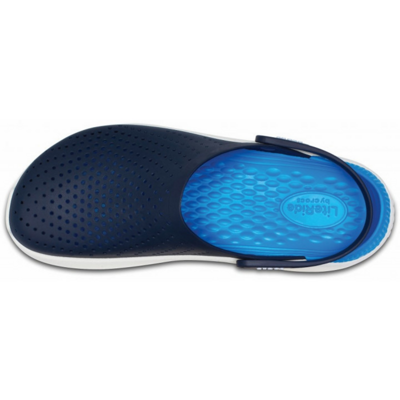 Crocs LiteRide Clog Navy/White Чоловічі Жіночі Сабо Крокс Лайтрайд 42 21-39 фото Crocs LiteRide Clog Navy/White Чоловічі Жіночі Сабо Крокс Лайтрайд 42 21-39 фото