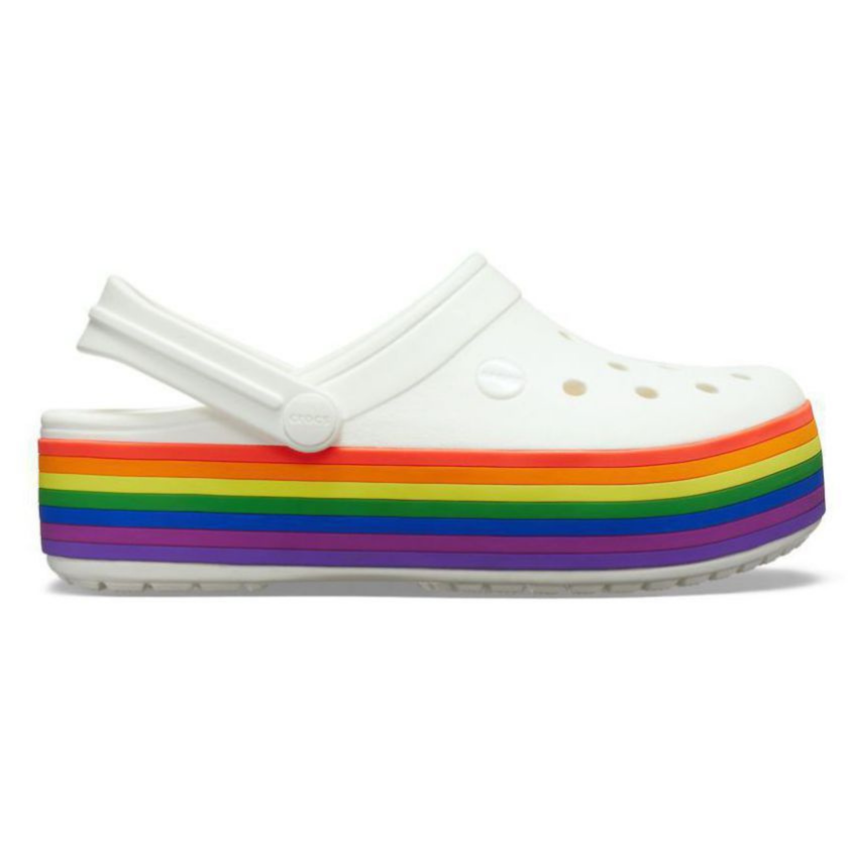 Crocs Crocband Platform Clog Rainbow Жіночі Сабо Крокс Крокбенд Платформ 39 205434 фото