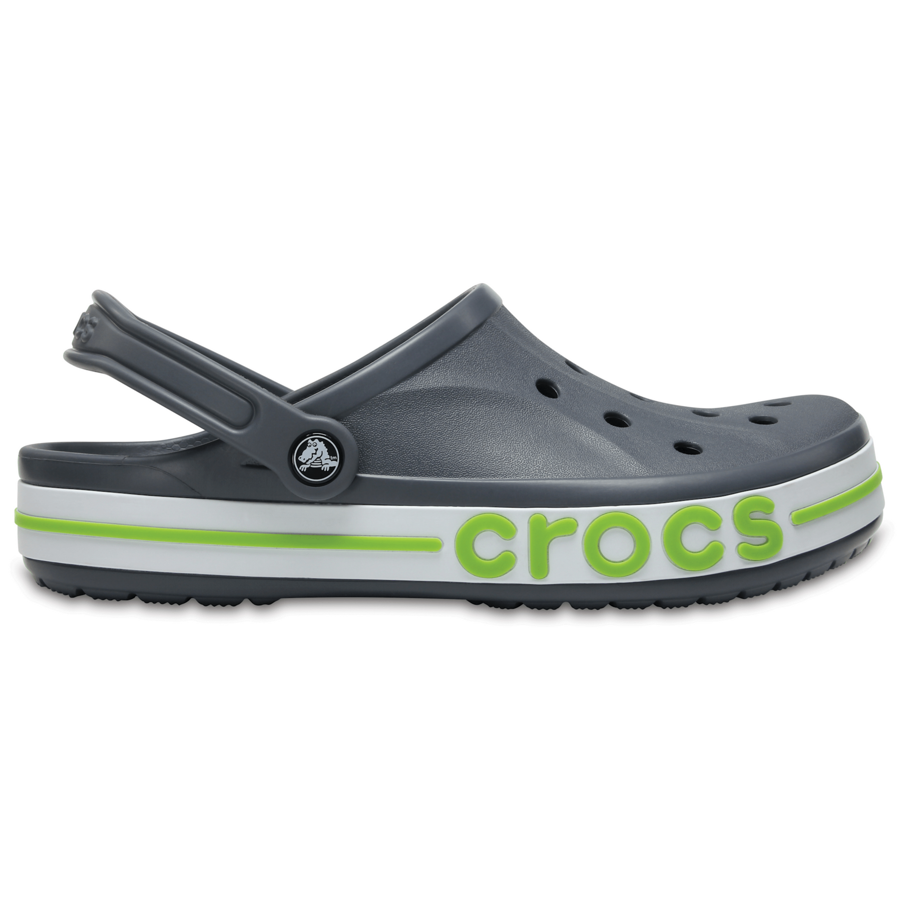 Crocs Bayaband Clog Charcoal/ Volt Green Чоловічі Жіночі Сабо Крокс Баябенд 44 205089 фото