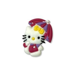 Jibbitz Hello Kitty with an umbrella | Джибітс Хелло Кітті з парасолькою 4 фото