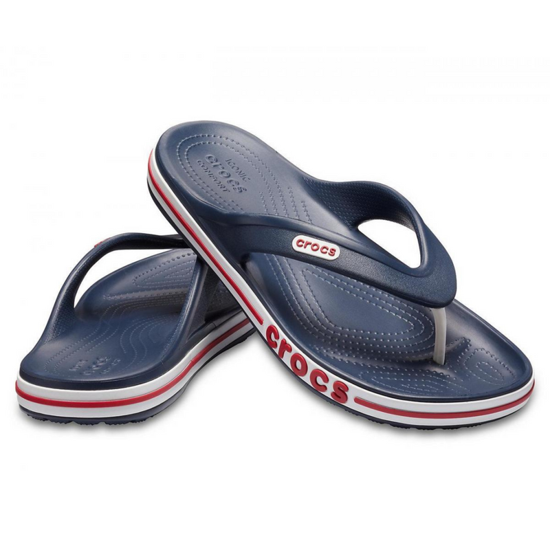 Crocs Bayaband Flip Navy / Pepper Мужские Женские Вьетнамки Крокс Баябенд Флип 36 205393 фото