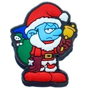Jibbitz Smurf Santa | Джибітс Смурф Санта 298 фото