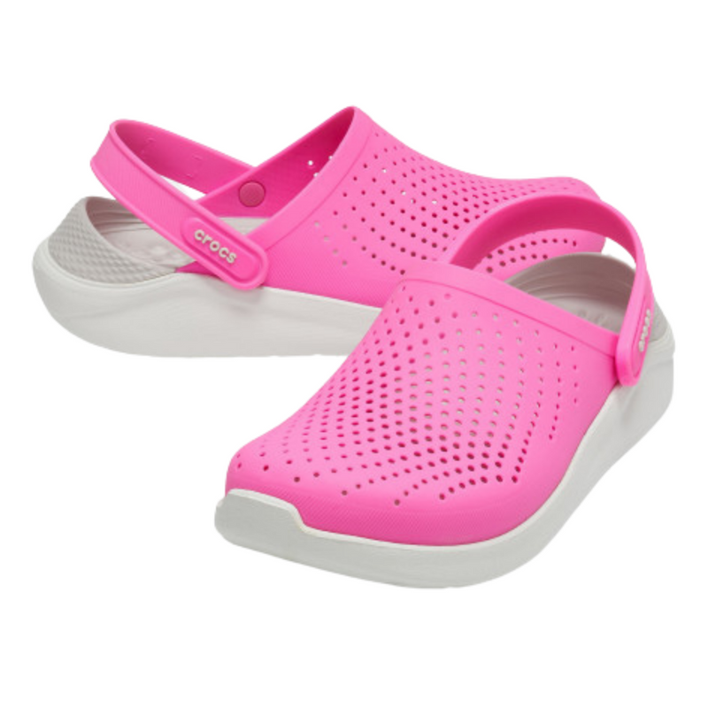 Crocs LiteRide Clog Electric Pink/Almost White Жіночі Сабо Крокс Лайтрайд 38 148-36 фото