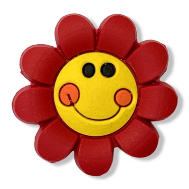 Jibbitz Red Flower | Джибітс Червона квітка 67 фото Jibbitz Red Flower | Джибітс Червона квітка 67 фото