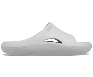 Crocs Mellow Recovery Slide Atmosphere Чоловічі Жіночі Шлопанці Мєллоу Рекавері Сірий 36 208392 фото