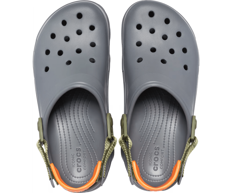 Crocs ALL-TERRAIN Clog Slate Grey / Multi Чоловічі Сабо Крокс Олл-Трейн Сірий 36-37